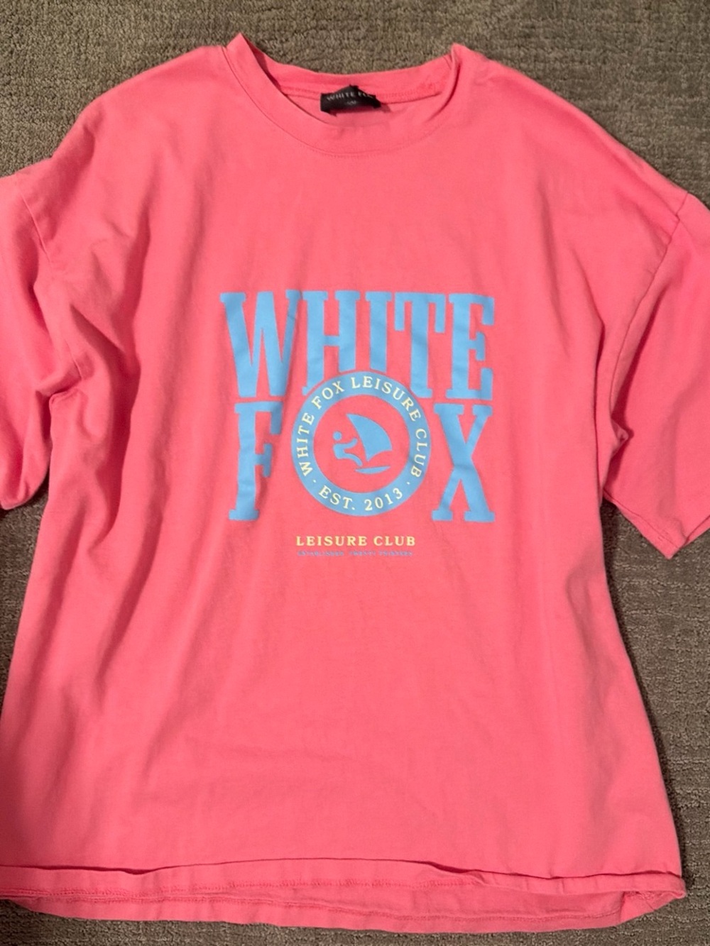 White Fox Pink Tee